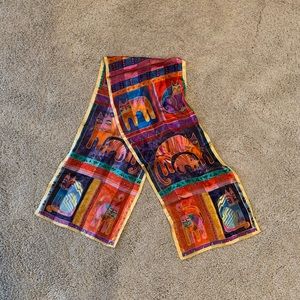 Laurel Burch silk scarf